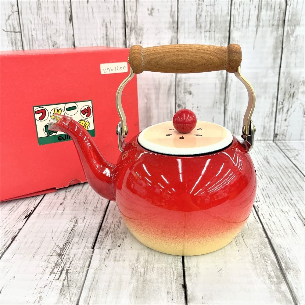 Amazon.co.jp: Ejiry エジリー フルーツ倶楽部 ホーローケトル 昭和