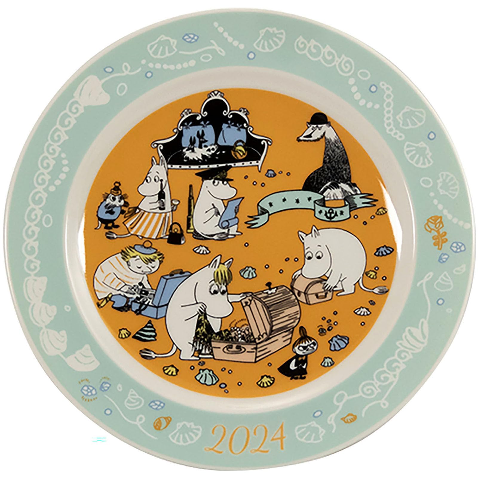 Amazon.co.jp: MOOMIN(ムーミン) 2024年 イヤーズプレート 20cm