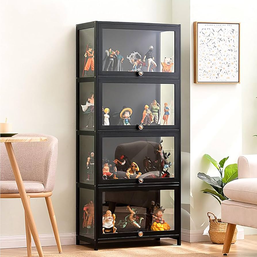 Amazon.co.jp: コレクションケースショーケース アクリルPxkmouy 4段