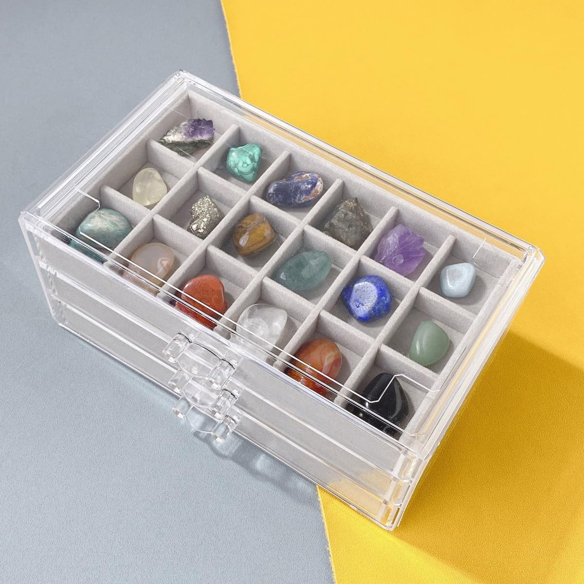 Amazon | Zehaiwl 鉱物標本 54個 2-3cm 天然鉱石 宝石 長石 化石 結晶