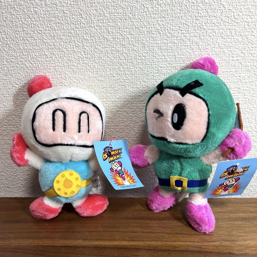 Amazon.co.jp: スーパーボンバーマン ぬいぐるみ 2個セット : おもちゃ