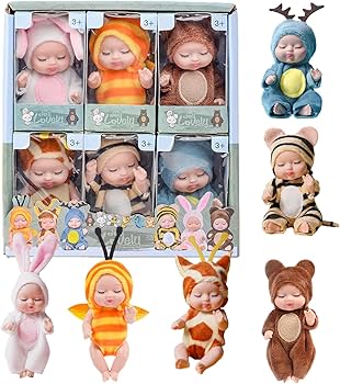 Amazon.co.jp: ミニリボーンドール、リボーンドールおもちゃ、服付き