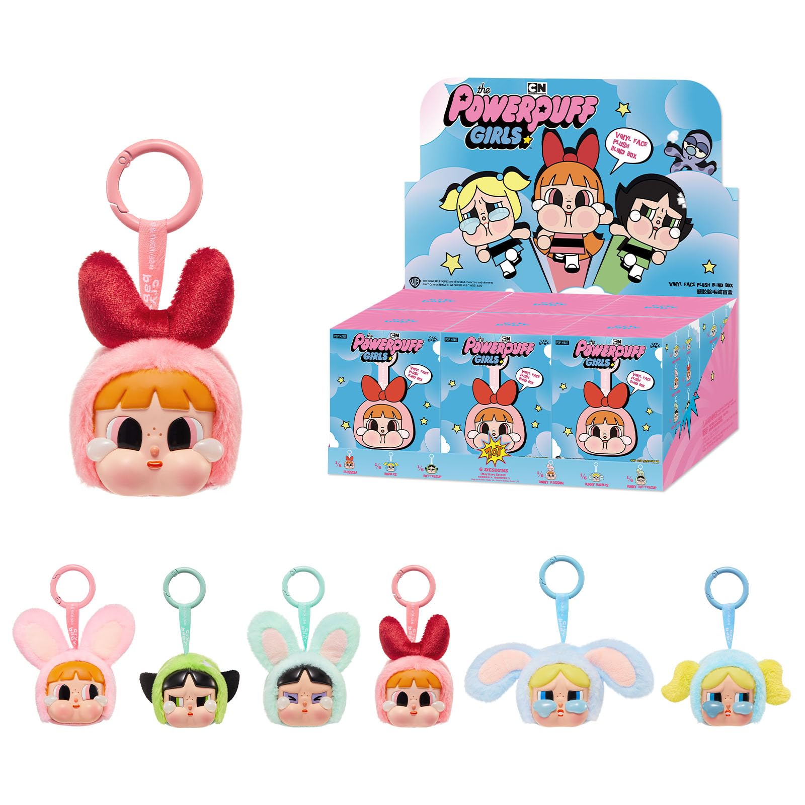 Amazon.com: POP MART Crybaby × Powerpuff Girls Series-Vinyl Face