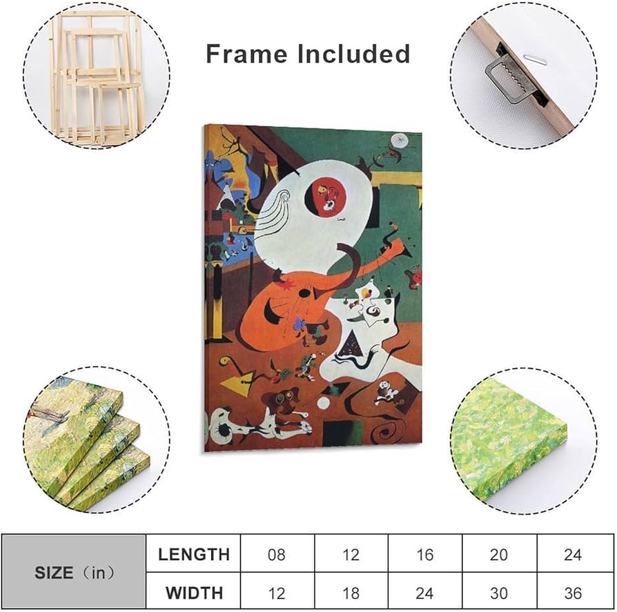 Amazon.co.jp: Joan Miroジョアンミロ《オランダの室内》ポスター 壁