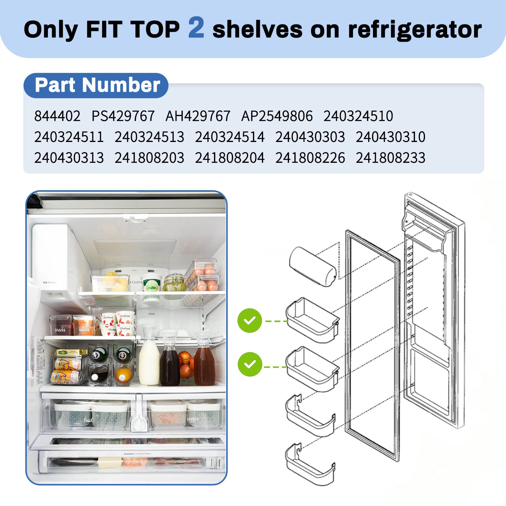 Amazon.com: 240324502 Refrigerator Door Bin Shelf Replacement