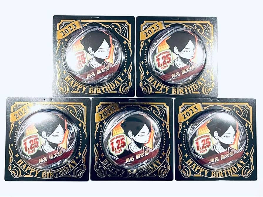 Amazon.co.jp: ハイキュー バースデイ缶バッジ 角名倫太郎 5点セット
