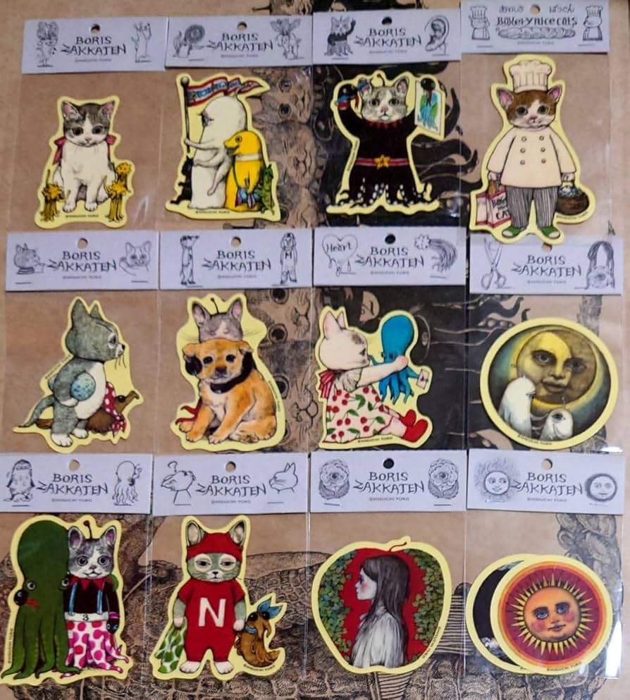 Amazon | ヒグチユウコ ステッカー 全12種セット ギュスターヴくん