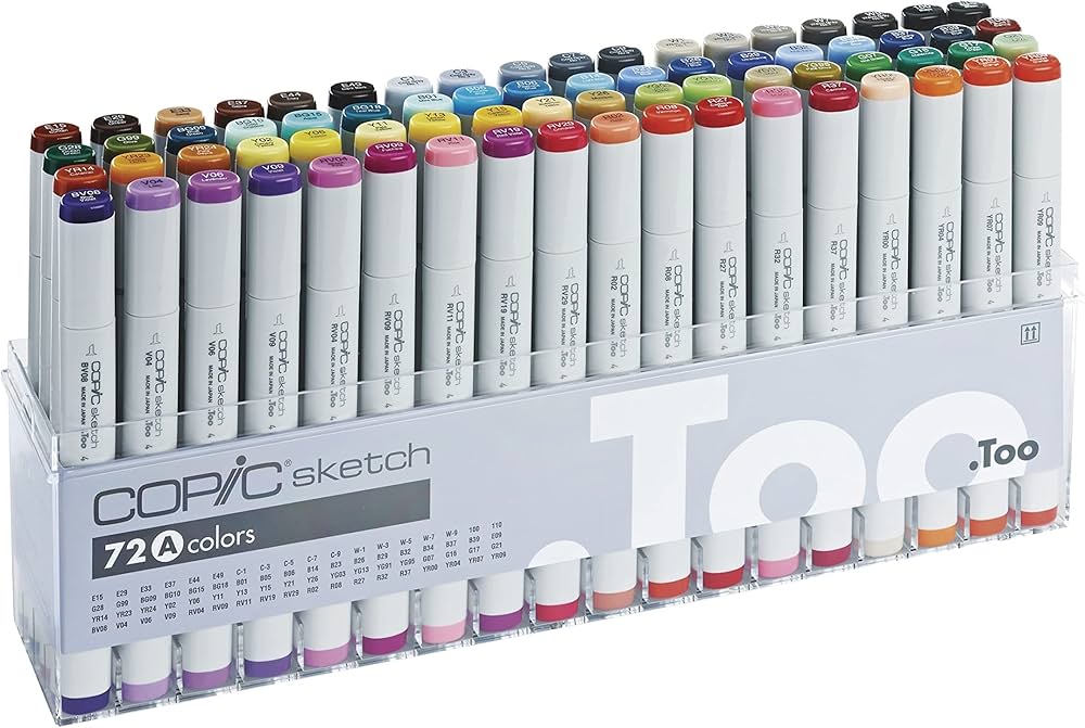 Amazon | TOO コピックスケッチ 72色 Aセット | アートマーカー