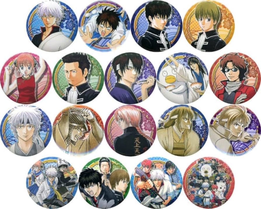 Amazon.co.jp: 坂本辰馬(攘夷戦争) 銀魂 コレクション缶バッジ～WJ50