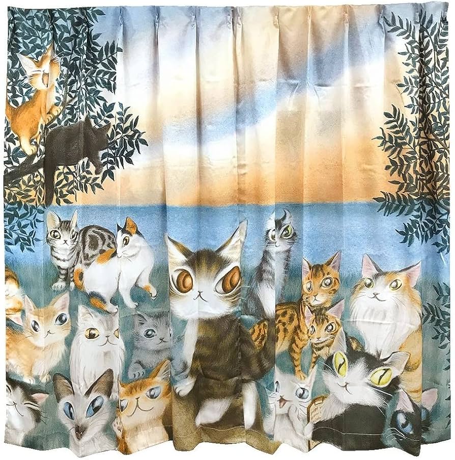 Amazon｜わちふぃーるど WACHIFIELD ダヤン アートなカーテン WCC