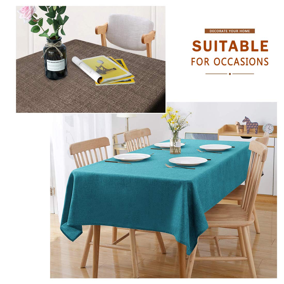 Amazon｜WAITER TREE テーブルクロス テーブルカバー 無地 防水マット