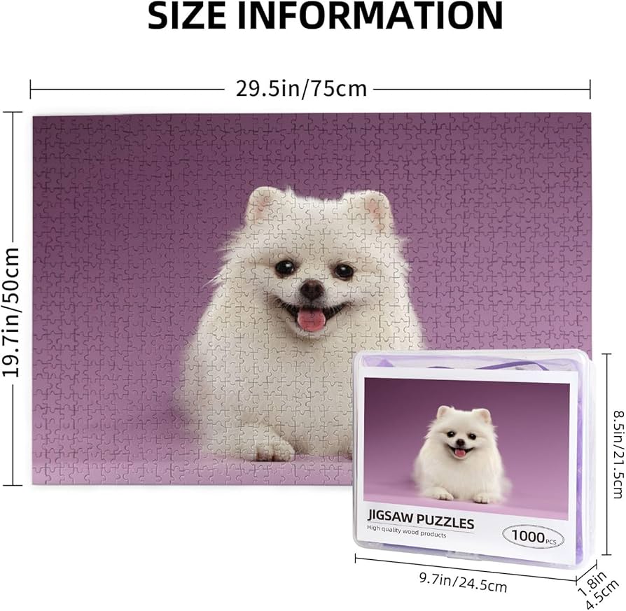 Amazon.co.jp: パズル ポメラニアン 犬柄 木製 1000ピース