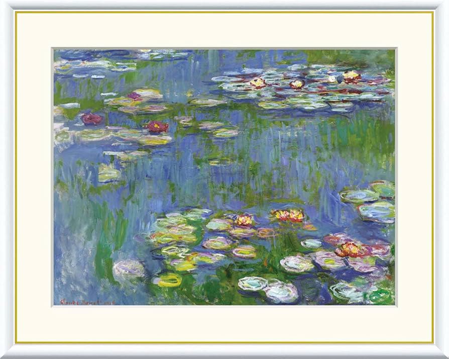 Amazon.co.jp: モネ 睡蓮 【F4】 絵画 （紐・フック付） 【インテリア