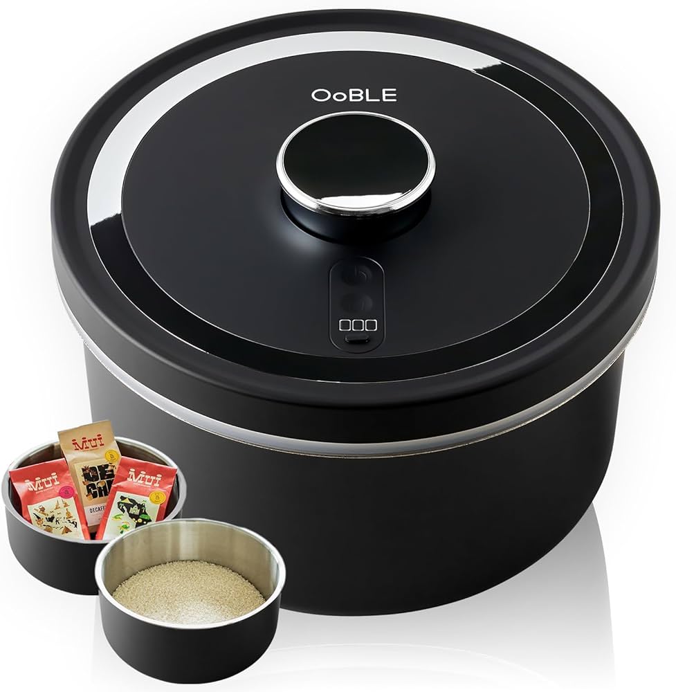 Amazon｜OoBLE(オーブル) 正規品 真空保存容器 米びつ 密閉容器 お米