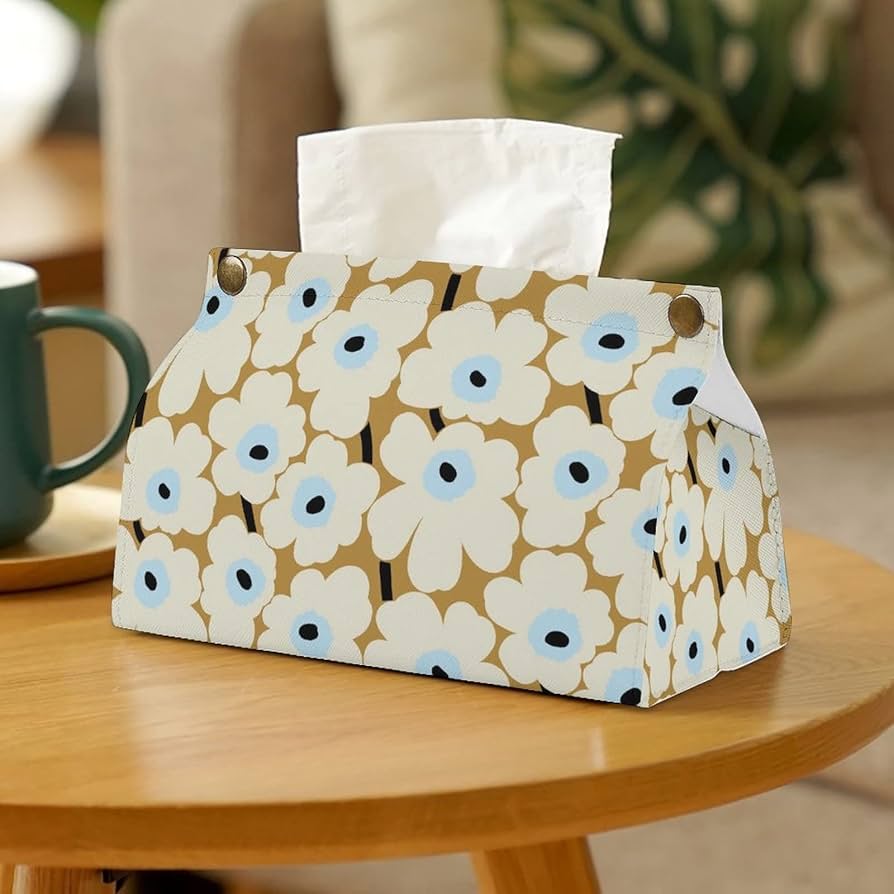 Amazon｜ティッシュケース マリメッコ 花柄 おしゃれ PUレザー 防水