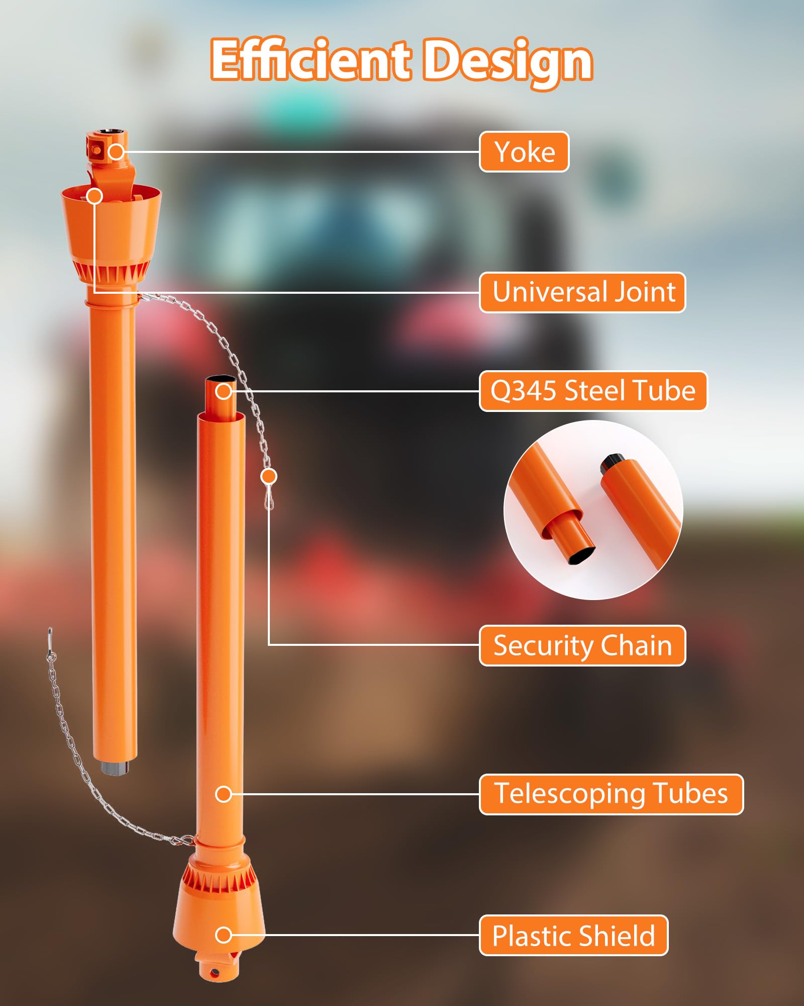KYBOLT PTO Drive Shaft 1 3/8