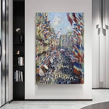 Amazon.co.jp: モネ モントルグイユ通りのポスター 1878 年にクロード