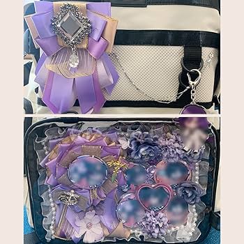 Amazon | YUYAKESHI 缶バッジ用ロゼット バッジ用 痛バッグ 飾り