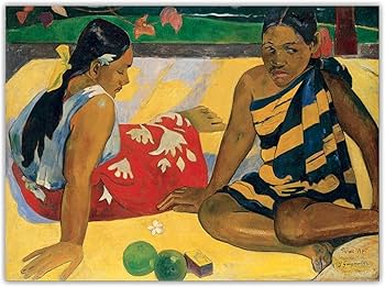 Amazon｜ポール・ゴーギャンの絵画は「タヒチからの二人の女性」の