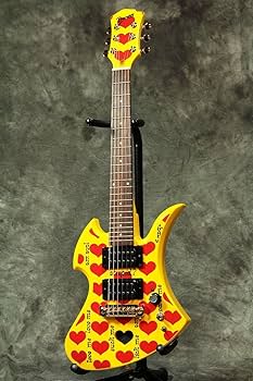 Amazon | BURNY バーニー ミニエレキギター YH-JR.2009 Heart Yellow