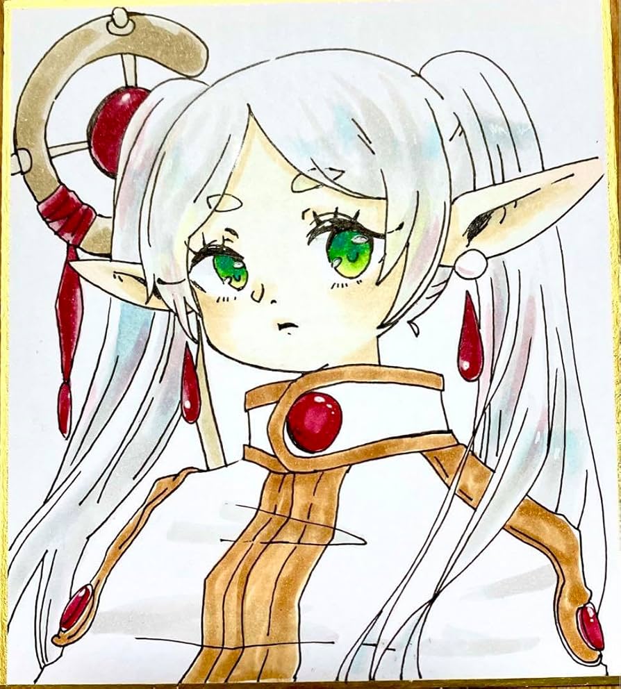 Amazon.co.jp: 葬送のフリーレン 手描き イラスト ファンアート