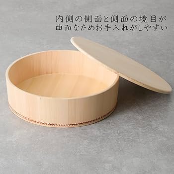 Amazon｜にちにち道具 飯台 捩り箍の飯台用 底丸 1尺 日本製 ちらし