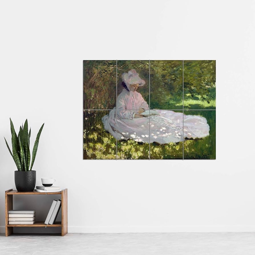 Amazon.co.jp: Claude Monet Springtime XL Giant Panel Poster (8