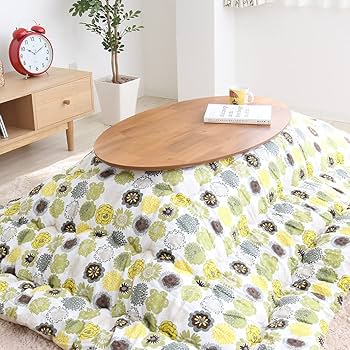 Amazon.co.jp : ヤマソロ 楕円コタツ 90幅 こたつ こたつテーブル 楕円