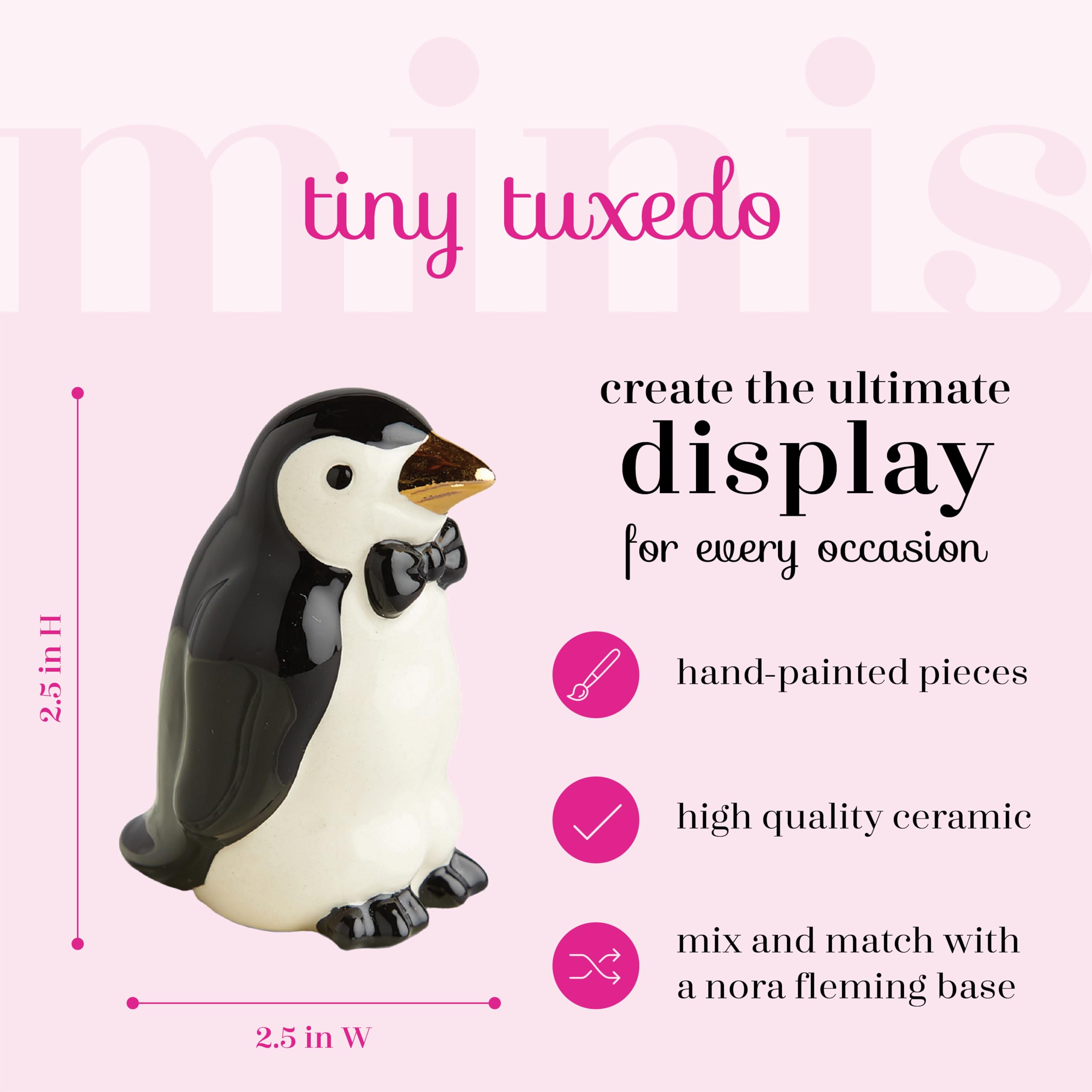 Amazon.co.jp: Nora Fleming 手描き ミニ タキシード(ペンギン) A237