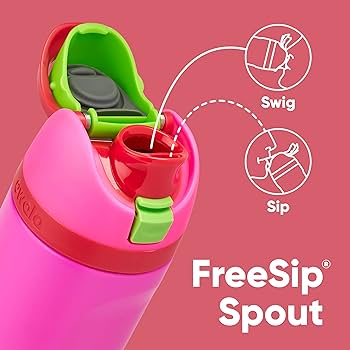 Amazon｜Owala Kids FreeSip Insulated Stainless Steel Water Bottle