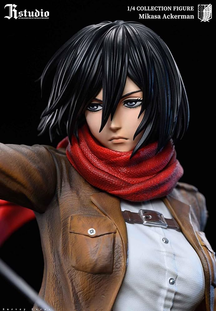 Amazon | ミカサ・アッカーマン フィギュア 1/4スケール 塗装済み完成