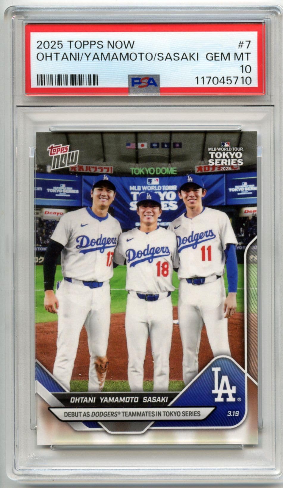 Amazon.co.jp: ［PSA鑑定カード］ PSA10 GEM MINT 大谷翔平 山本由伸