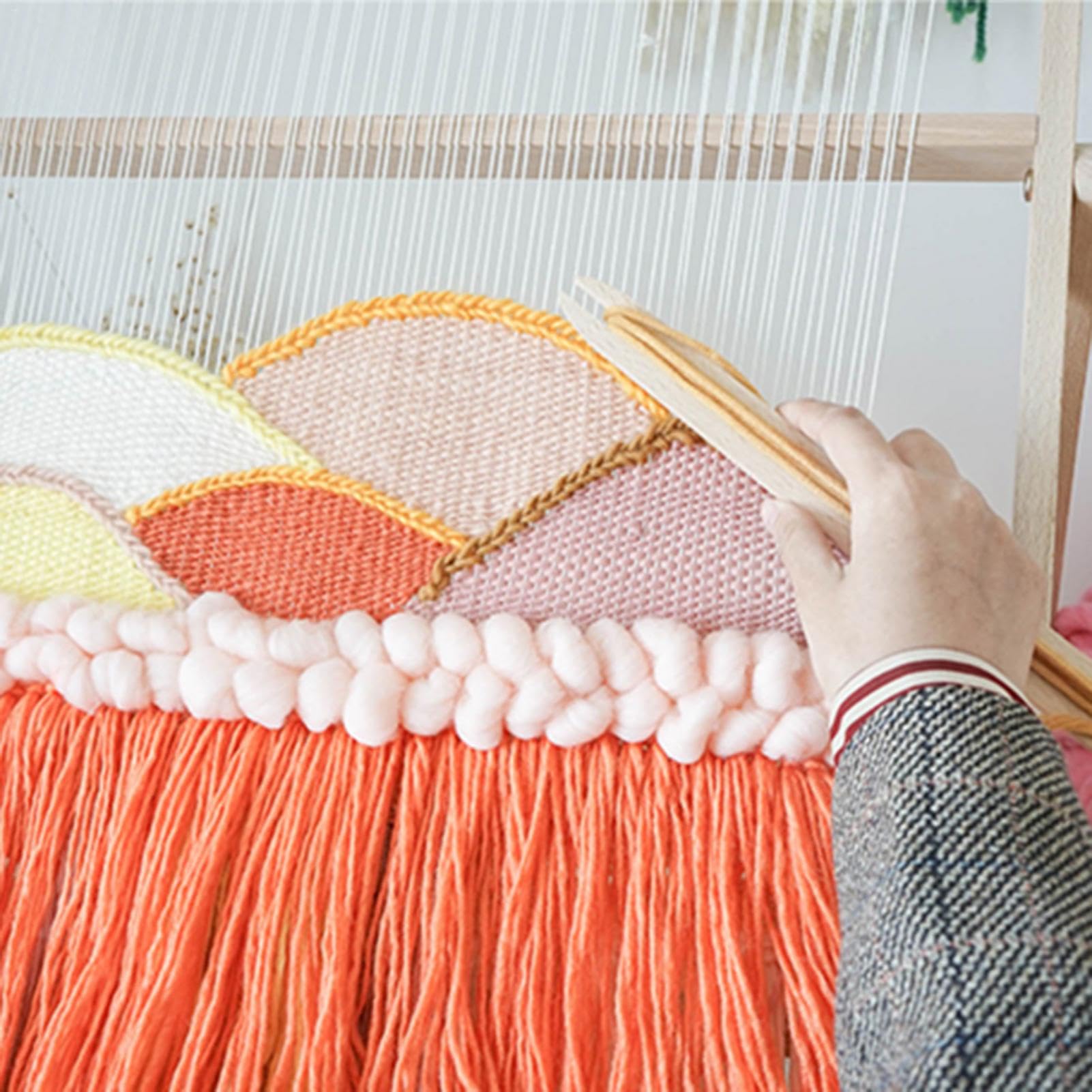 Amazon | 織り枠 - 織り機、織り機 | 織り枠織り機 木製マルチクラフト