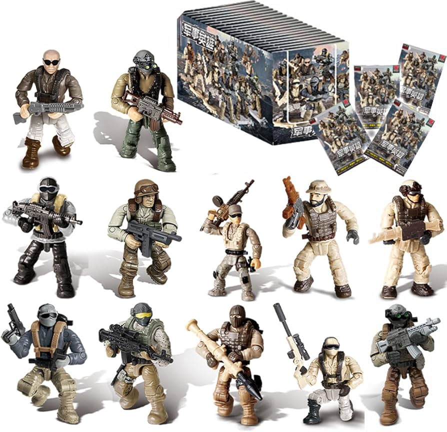 Amazon.co.jp: Naniutoy 特殊部隊 ミニ ミリタリー アクション