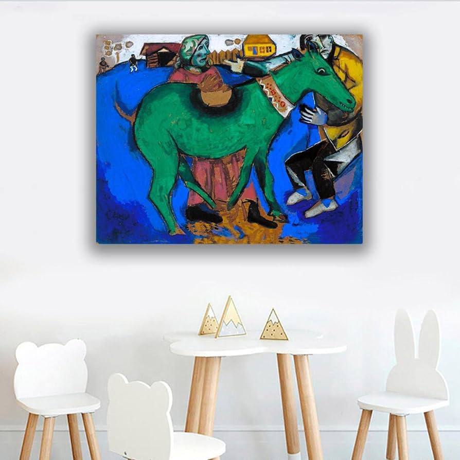 Amazon.co.jp: マルク・シャガールの「緑のロバ」 有名な絵画