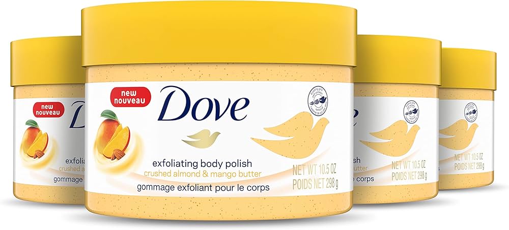 Dove Exfoliating Body Polish Body Scrub Exfoliating Scrub for Dry