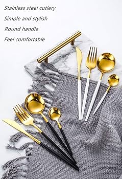 Amazon | LUMINA【24点セットスプーン フォーク ナイフ カトラリー