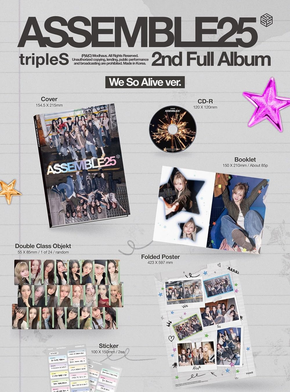 Amazon.com: tripleS Assemble25 2nd Full Album (2 ver. SET) : Home