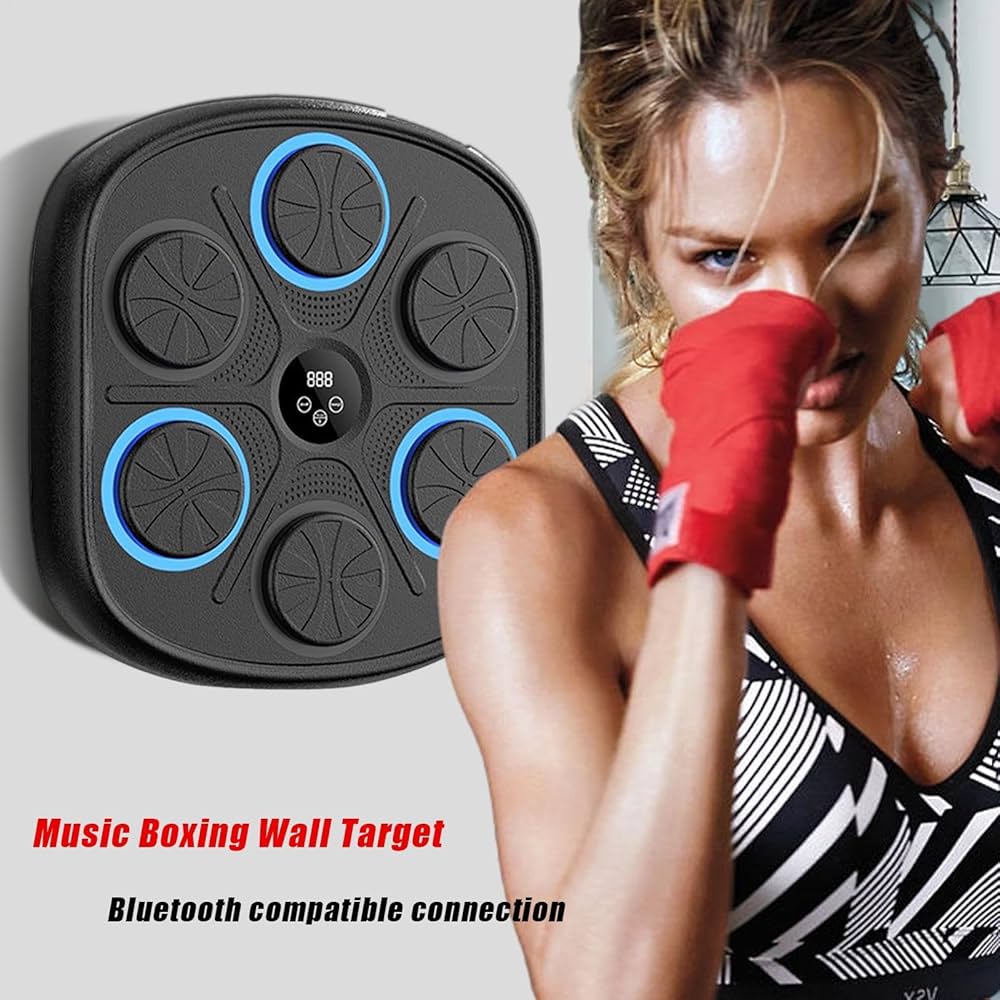 Amazon | ミュージックボクシングマシン - 手袋付き壁掛けパンチング
