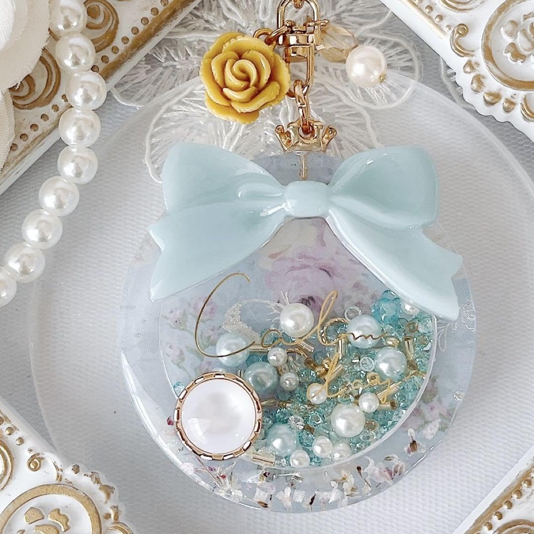 Amazon.co.jp: レジン バラ シェイカー シャカシャカ キーホルダー