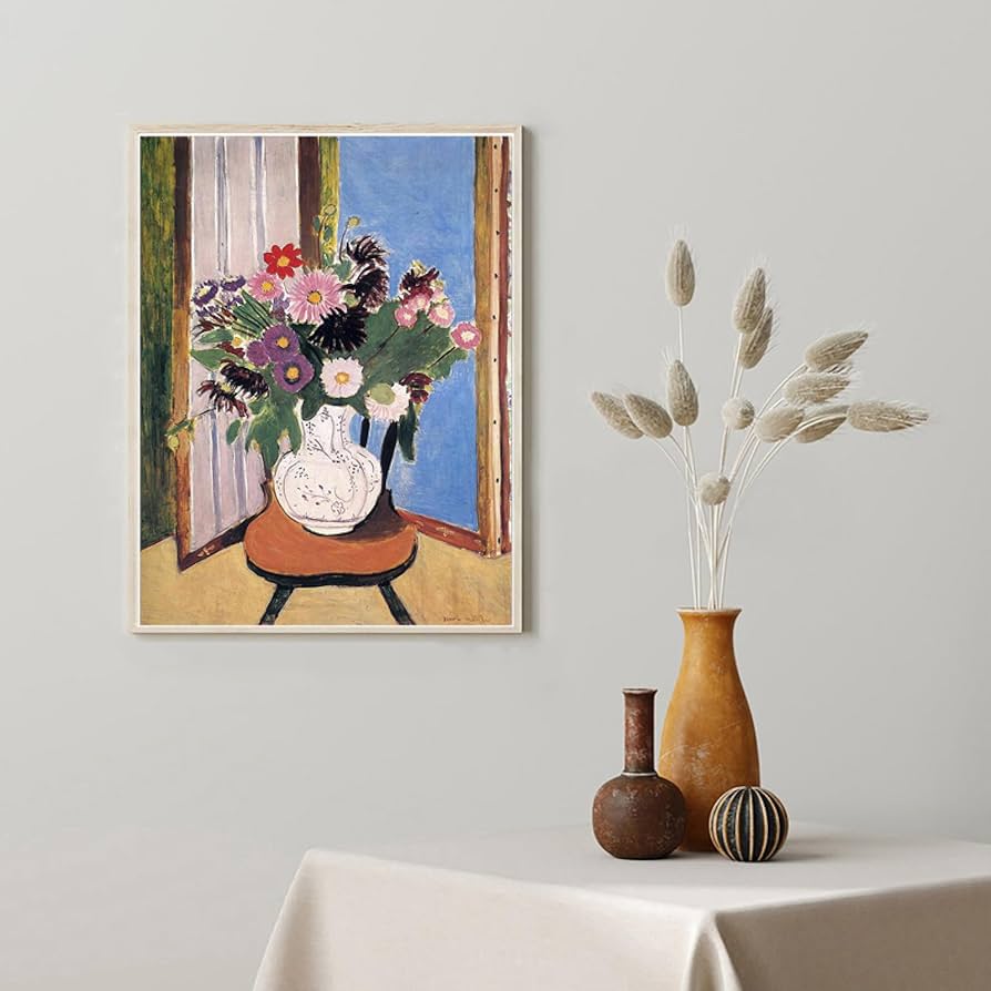 Amazon.co.jp: 有名なアンリ・マティスのポスター《花》キャンバス