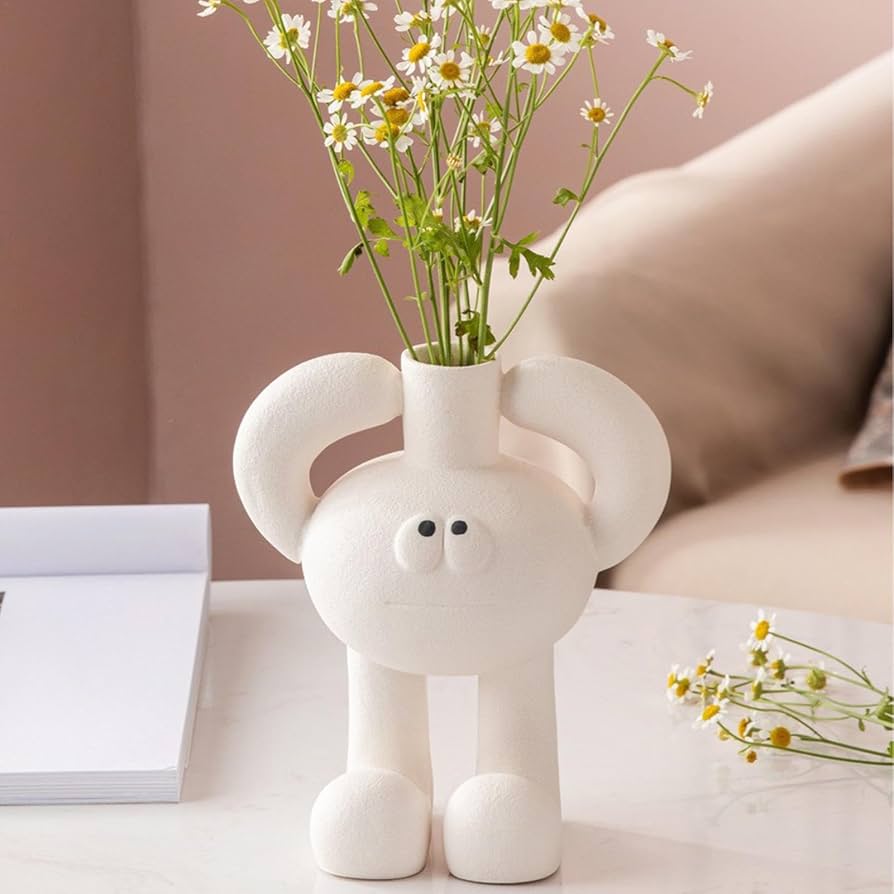 Amazon.co.jp: ユニークな花の花瓶、クリエイティブノベルティ花瓶樹脂