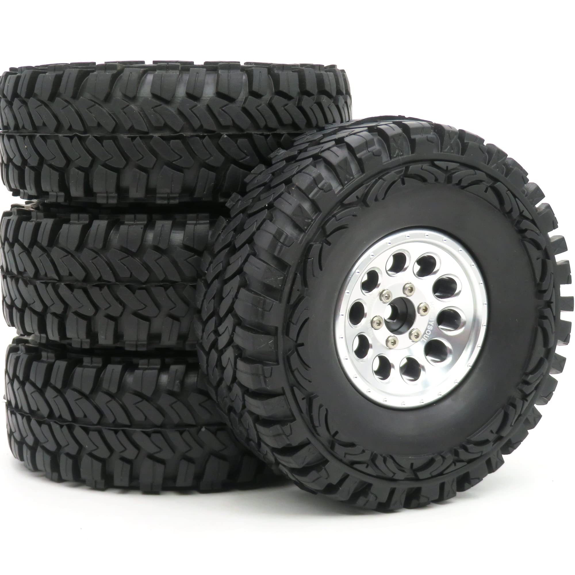 Amazon | 4ピース RC 1.9 クローラー 泥タイヤ オフロード タイヤ 高さ