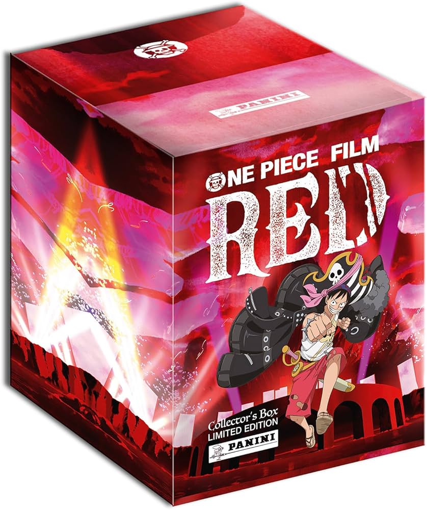 Panini One Piece Red Trading Cards Box of 20 Cards + Booklet