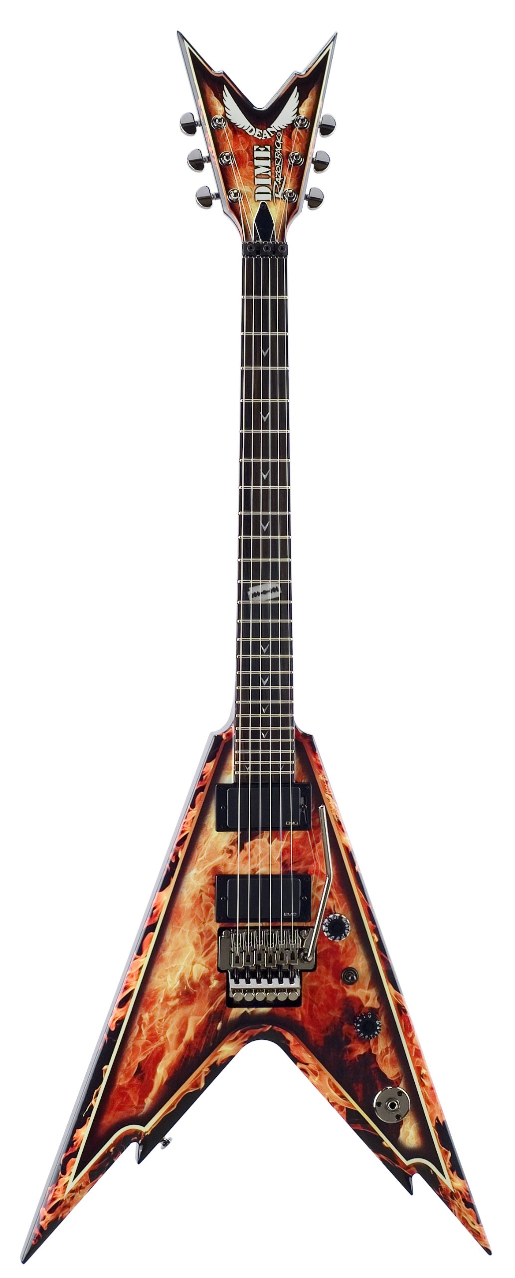 Amazon.co.jp: Dean ディーン Razorback V Guitar 25.5 Scale