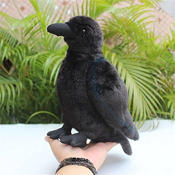 Amazon.co.jp: POPOTATO 大型カラスぬいぐるみ リアルな9.44インチ