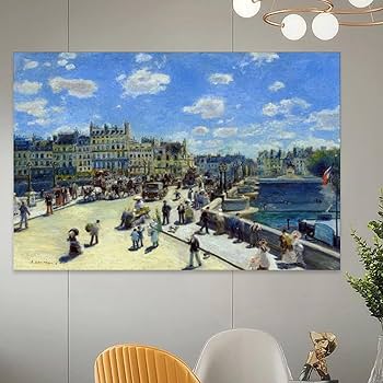 Amazon.co.jp: ルノワール ポンヌフ パリのポスター 1872 年にピエール