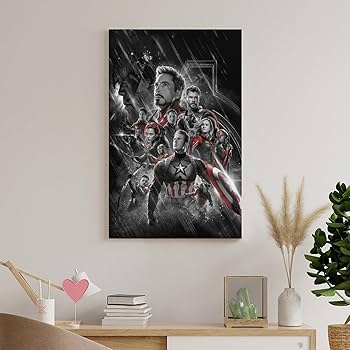 Amazon.co.jp: アベンジャーズ エンドゲームの壁掛けアートポスター