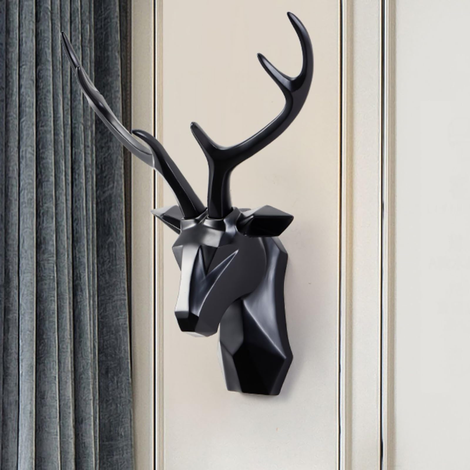 Amazon.co.jp: 動物 鹿 壁装飾 鹿の頭の 樹脂製 動物 おしゃれ