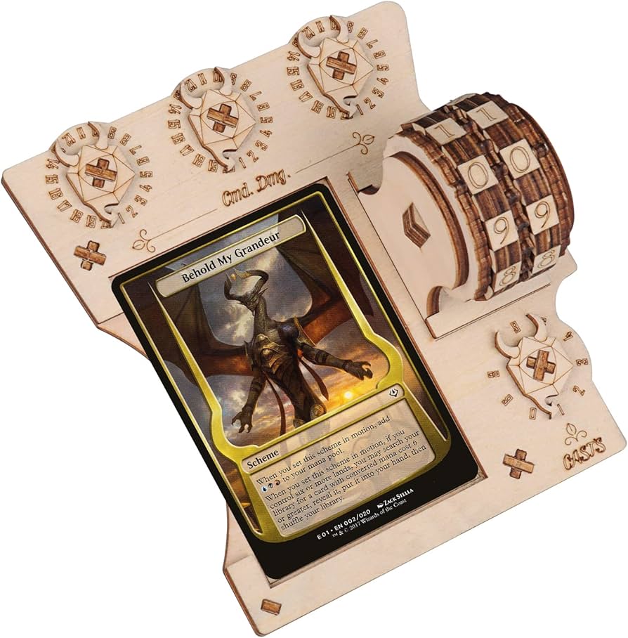 Amazon.com: Commander EDH Command Zone Tray with Life Counter
